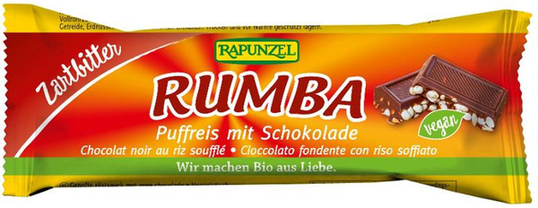 Produktfoto zu Rumba Puffreisriegel Zartbitter 50g