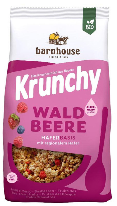 Produktfoto zu Krunchy PUR Waldbeere 375g
