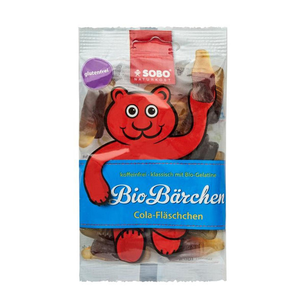 Produktfoto zu Cola Fläschchen mit Gelatine 100g