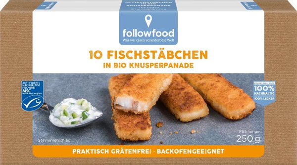 Produktfoto zu Fischstäbchen, paniert 250g, TK
