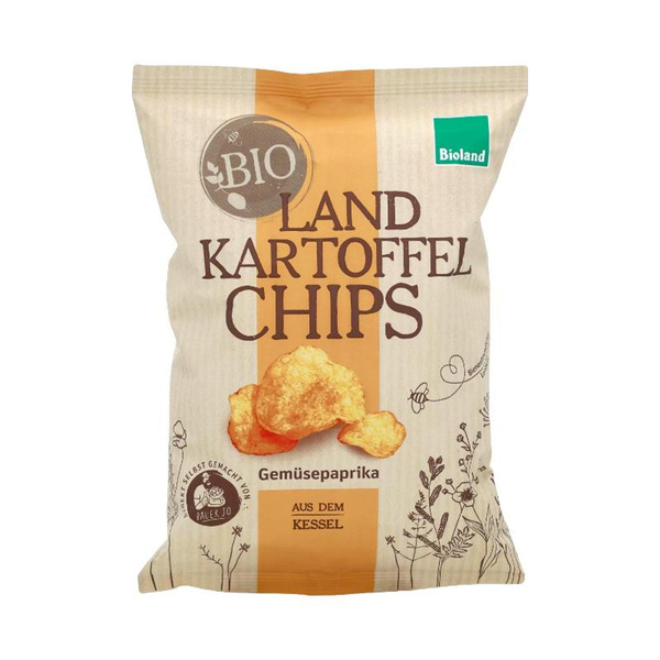 Produktfoto zu Landkartoffelchips Gemüsepaprika 125g