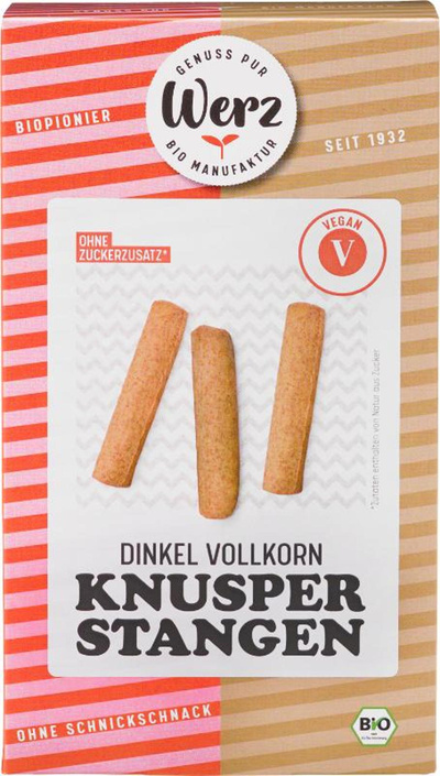 Produktfoto zu Dinkel Vollkorn Knusper Stangen