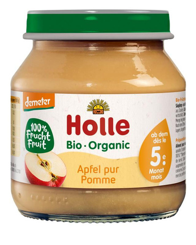 Produktfoto zu Babykost, Apfel pur 125g