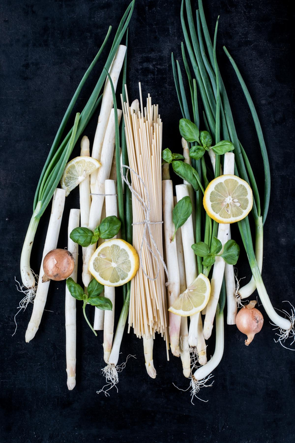 Produktfoto zu Kochbox Pasta mit gebratenem Spargel
