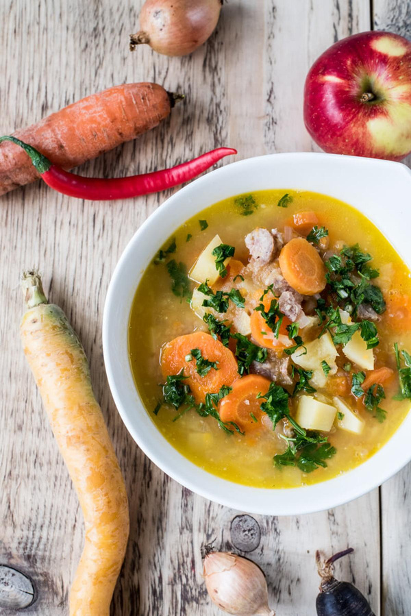 Produktfoto zu Kochbox Steckrübeneintopf mit Rauchenden