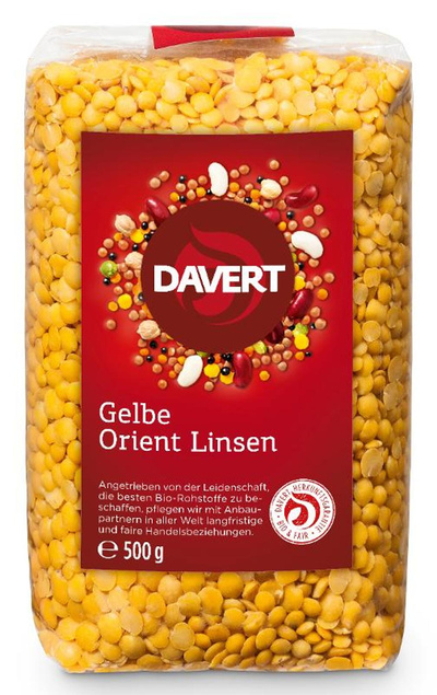 Produktfoto zu Gelbe Orient Linsen 500g