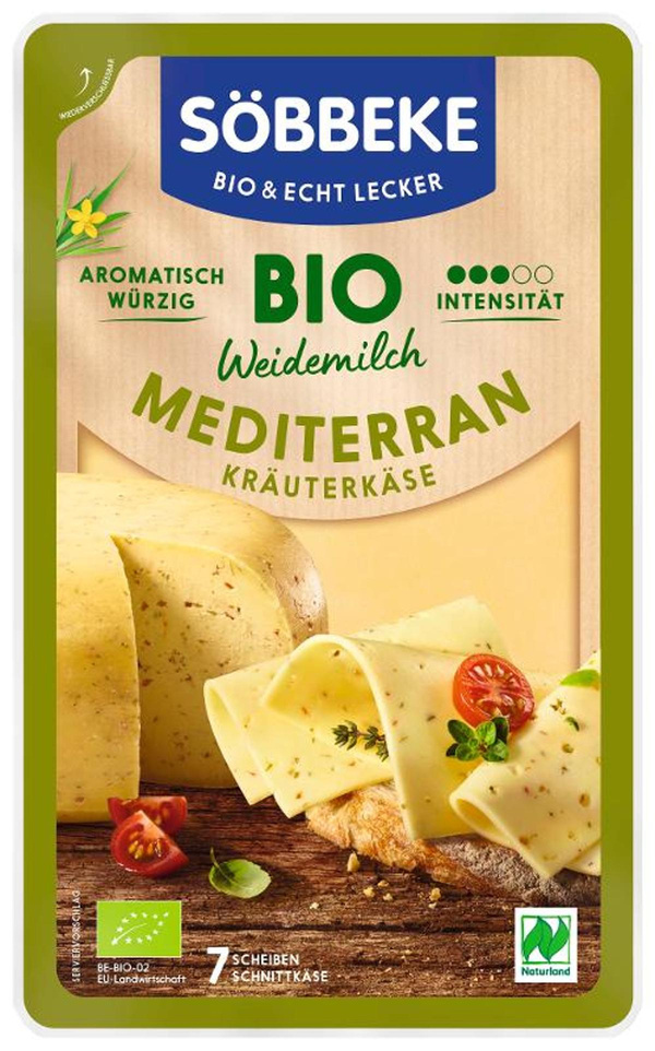 Produktfoto zu Mediterran Kräuterkäse Scheiben