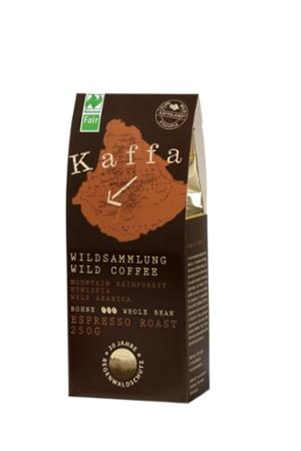 Produktfoto zu Wildkaffee Espresso ganze Bohne 250g