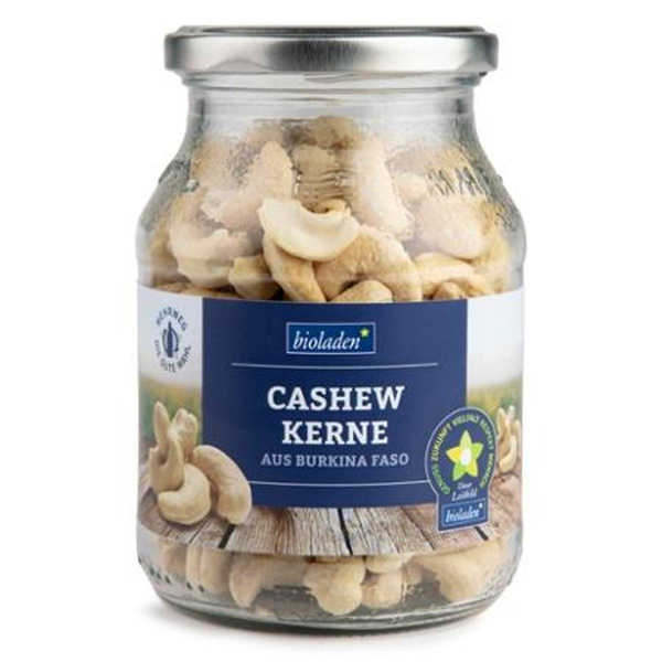 Produktfoto zu GLAS b*Cashewkerne 260g