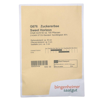 Produktfoto zu Saatgut Zuckererbse Sweet Horizon