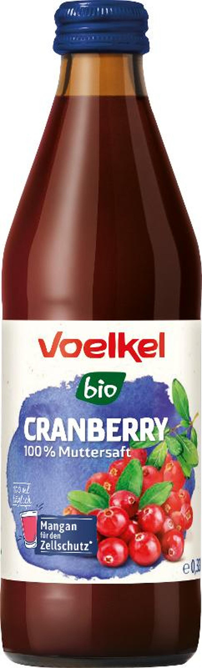 Produktfoto zu Cranberry pur 0,33l