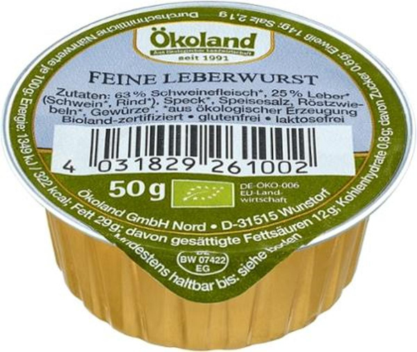 Produktfoto zu VPE 10x50g Feine Leberwurst