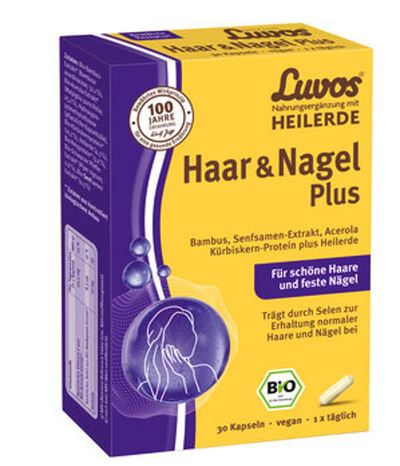 Produktfoto zu Heilerde Haar und Nagel Plus Kapseln 30 Stück
