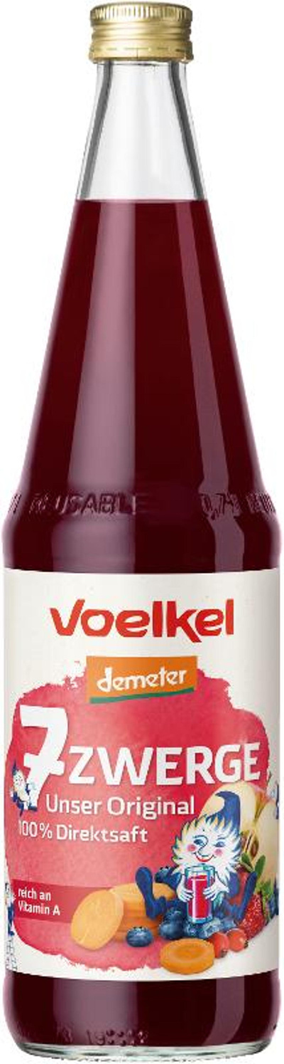 Produktfoto zu 7-Zwerge Kindersaft 6x0,7l