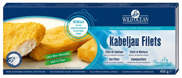 Produktfoto zu Kabeljau-Filets 450g, TK