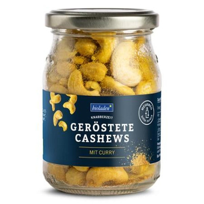 Produktfoto zu b*Cashews geröstet Curry 140g