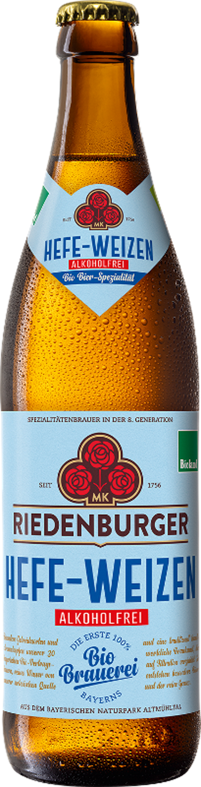 Produktfoto zu Riedenburger Hefeweizen alkoholfrei 10x0,5l