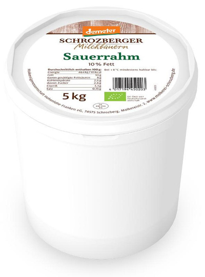 Produktfoto zu Saure Sahne Eimer 5 kg
