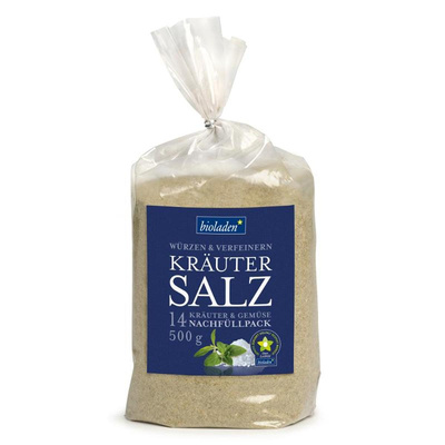 Produktfoto zu Kräutersalz, Nachfüllpack 500g, bioladen