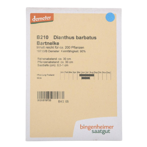 Produktfoto zu Saatgut Bartnelke