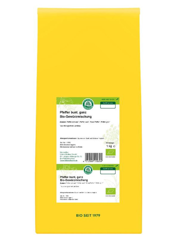 Produktfoto zu Bunter Pfeffer ganz 1 kg