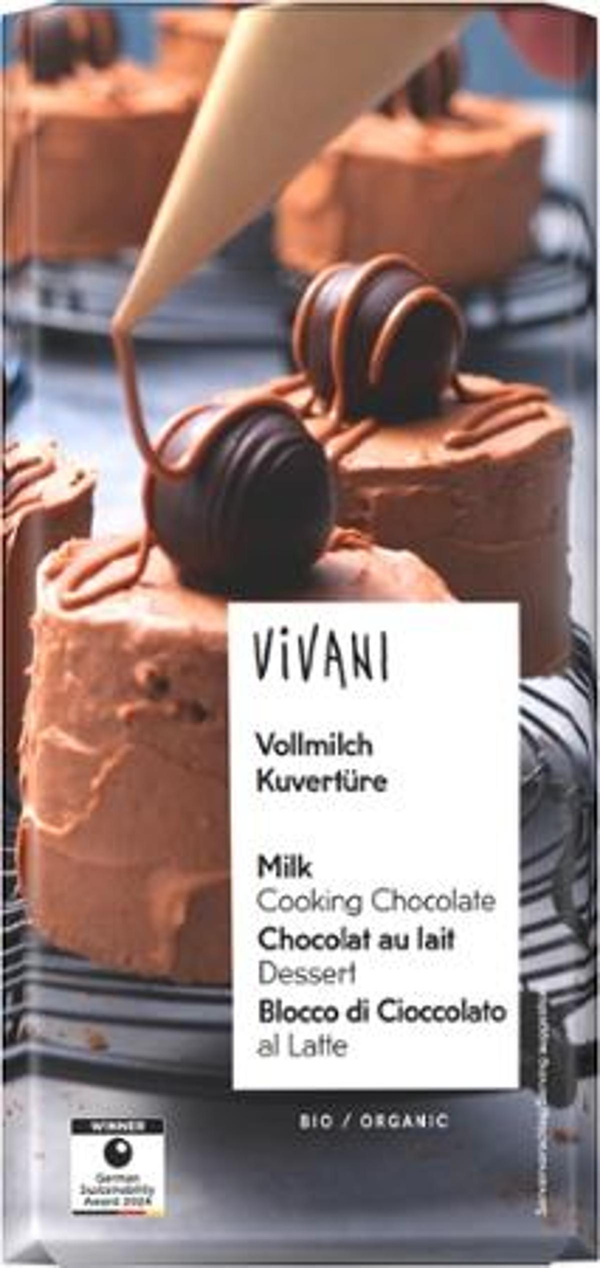 Produktfoto zu Vollmilch-Kuvertüre 200g