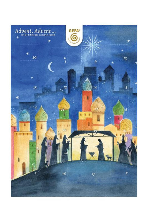 Produktfoto zu Adventskalender Vollmilch 75g