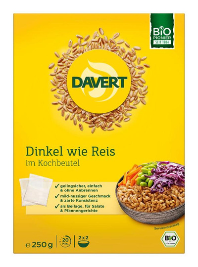 Produktfoto zu Zart-Dinkel im Kochbeutel