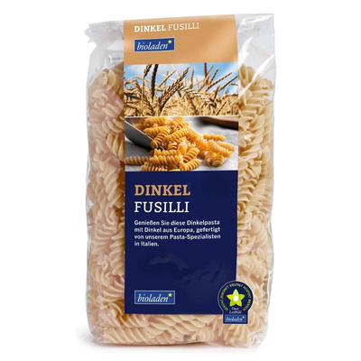 Produktfoto zu b*Dinkel Fusilli hell 500g