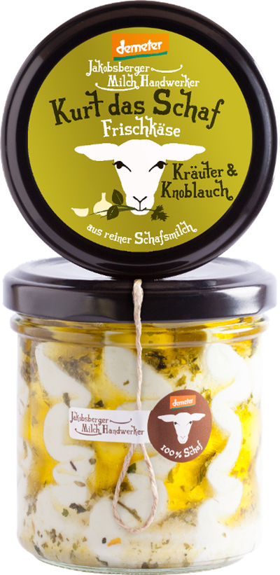 Produktfoto zu Kurt das Schaf - Frischkäse Kräuter_Knoblauch 135g