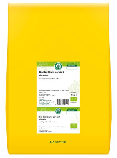 Produktfoto zu 1kg Basilikum gerebelt und getrocknet