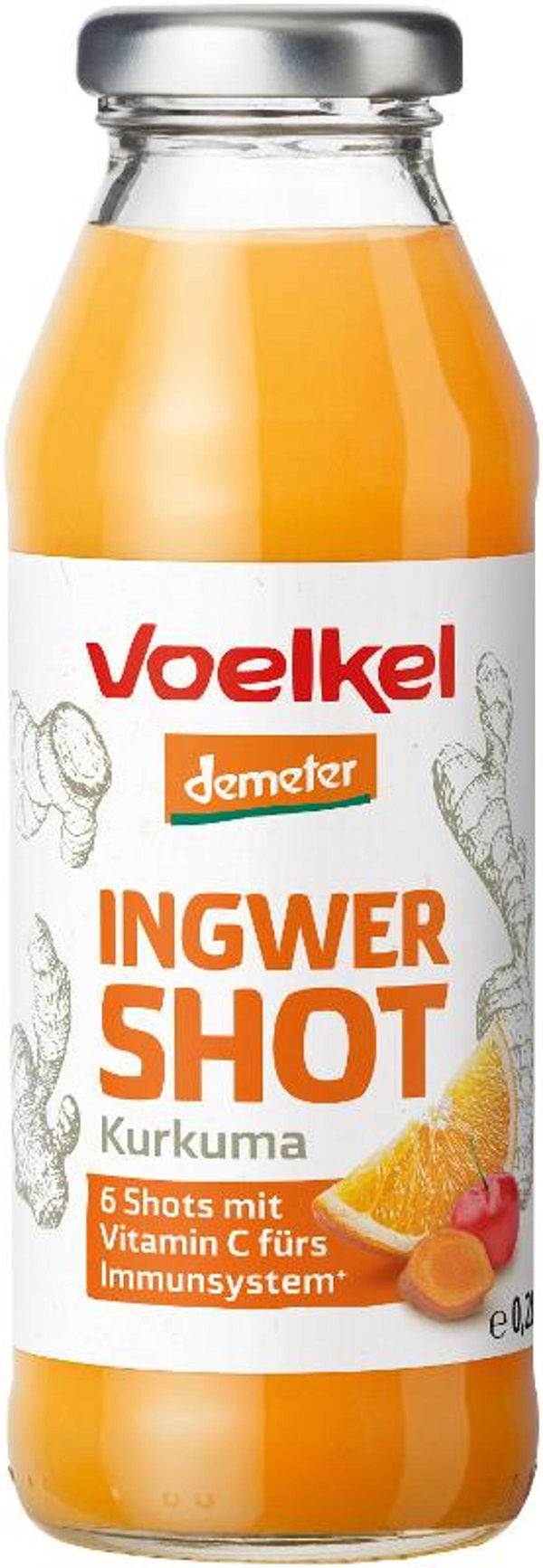 Produktfoto zu Shot Ingwer & Kurkuma demeter 0,28l