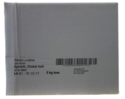 Produktfoto zu Dinkel-Spirelli hell lose 5 kg