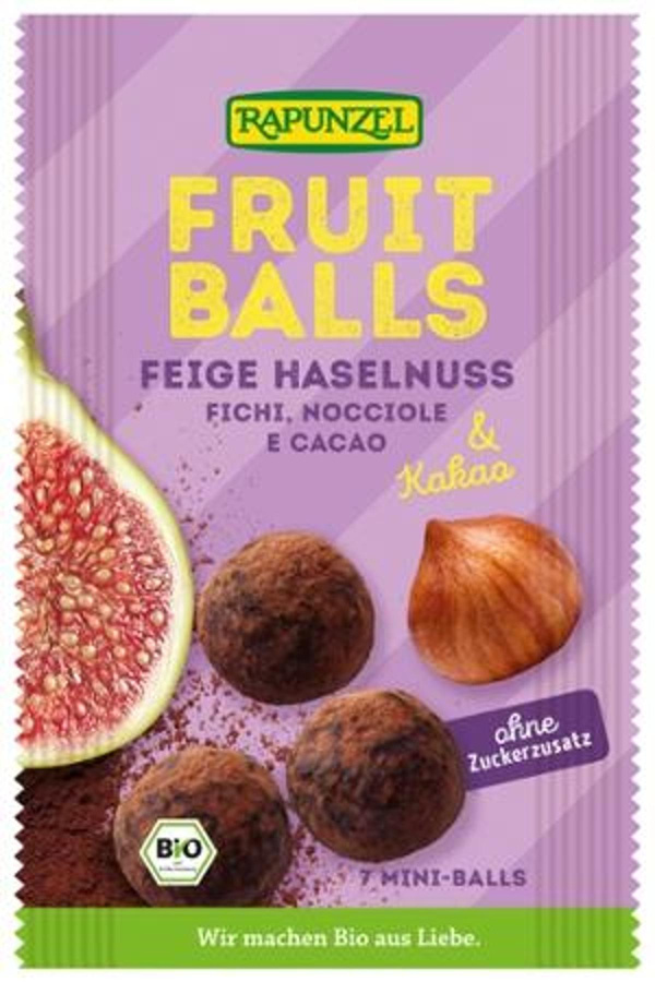 Produktfoto zu Fruit-Balls Feige-Haselnuss & Haselnuss 49g