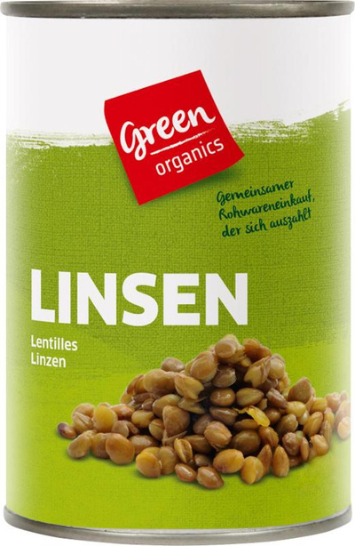 Produktfoto zu green Linsen in der Dose