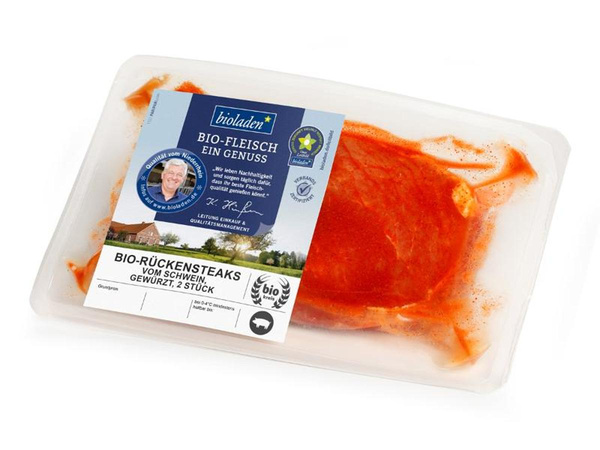 Produktfoto zu Rückensteak Schwein, gewürzt, 2er
