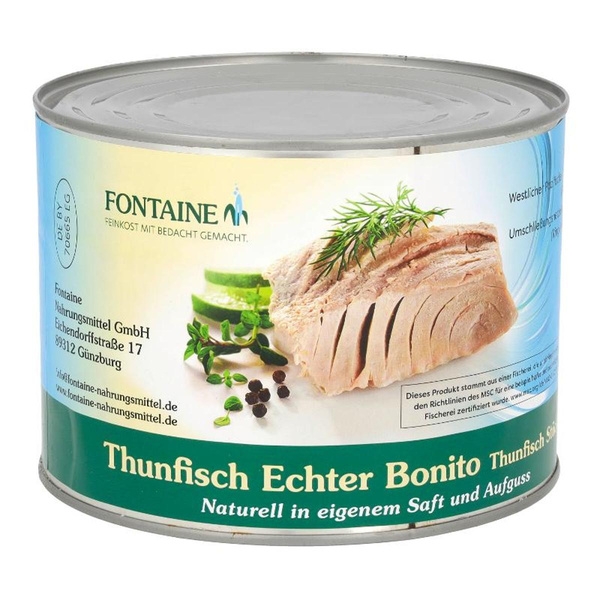 Produktfoto zu Thunfisch in eigenem Saft 1,7kg