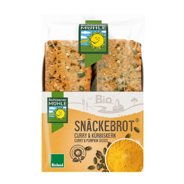Produktfoto zu Snäckebrot Curry Kürbiskern 200g