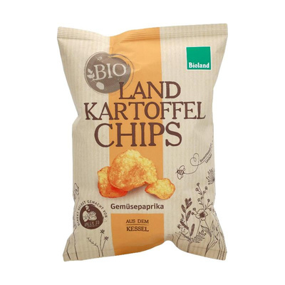 Produktfoto zu Landkartoffelchips Gemüsepaprika 125g