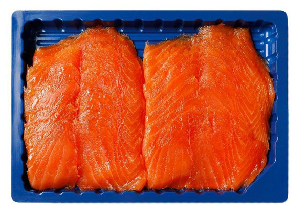 Produktfoto zu Lachs in Scheiben - Frischebox mit Deckel