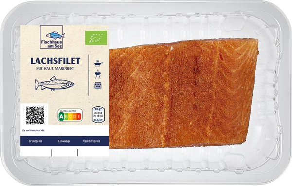 Produktfoto zu Lachsfilet mit Haut mariniert ca. 0,25kg