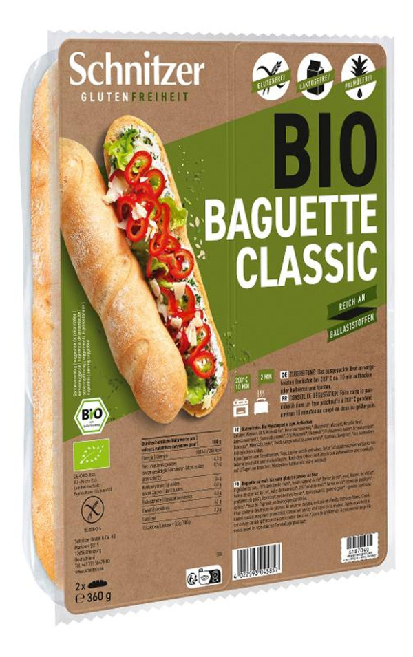 Produktfoto zu 2 Baguettes glutenfrei 360g