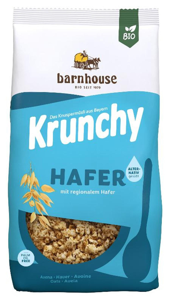 Produktfoto zu Krunchy, Pur Hafer 375g