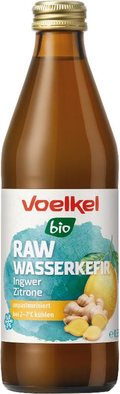 Produktfoto zu RAW Wasserkefir Zitrone Ingwer