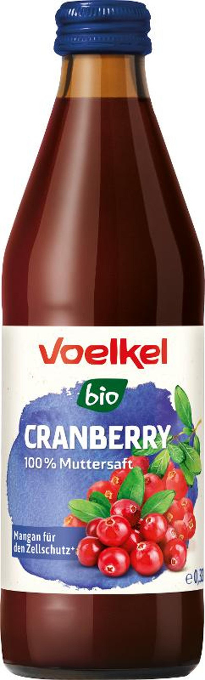 Produktfoto zu Cranberry pur 0,33l