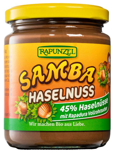 Produktfoto zu Brotaufstrich Haselnuss Samba 250g