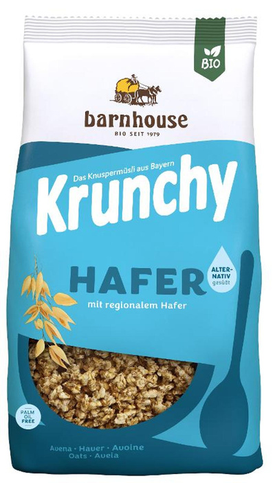 Produktfoto zu Krunchy, Pur Hafer 375g