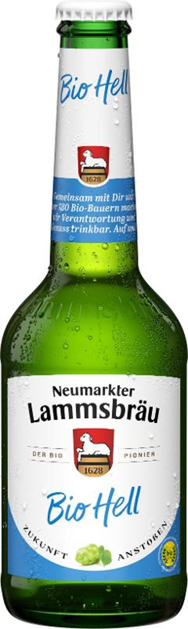 Produktfoto zu Lammsbräu Bio Hell 10 x 0,33 l