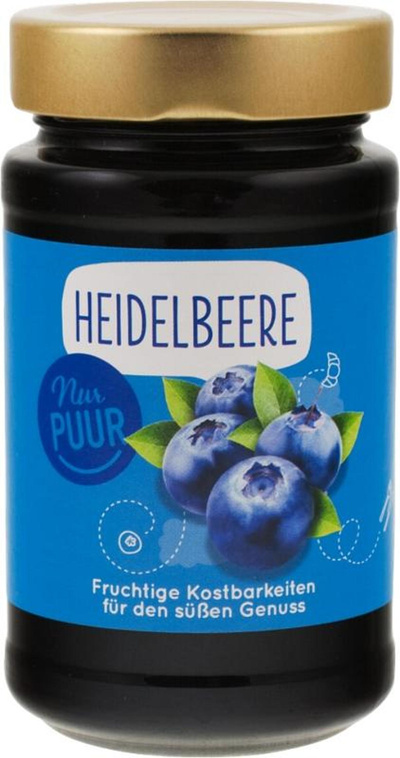 Produktfoto zu Heidelbeere Fruchtaufstrich 250g