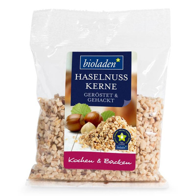 Produktfoto zu Haselnusskerne geröstet gehackt 100g